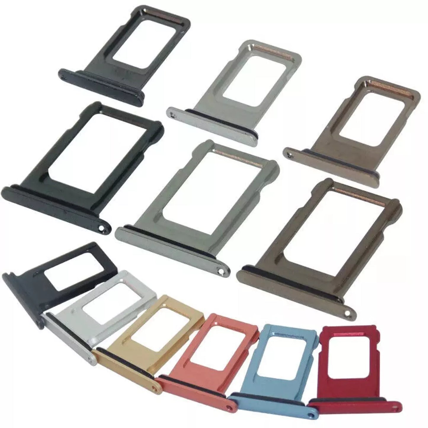 iPhone 11 pro Single Sim Card Holder Tray with SIM Eject tool, All colors