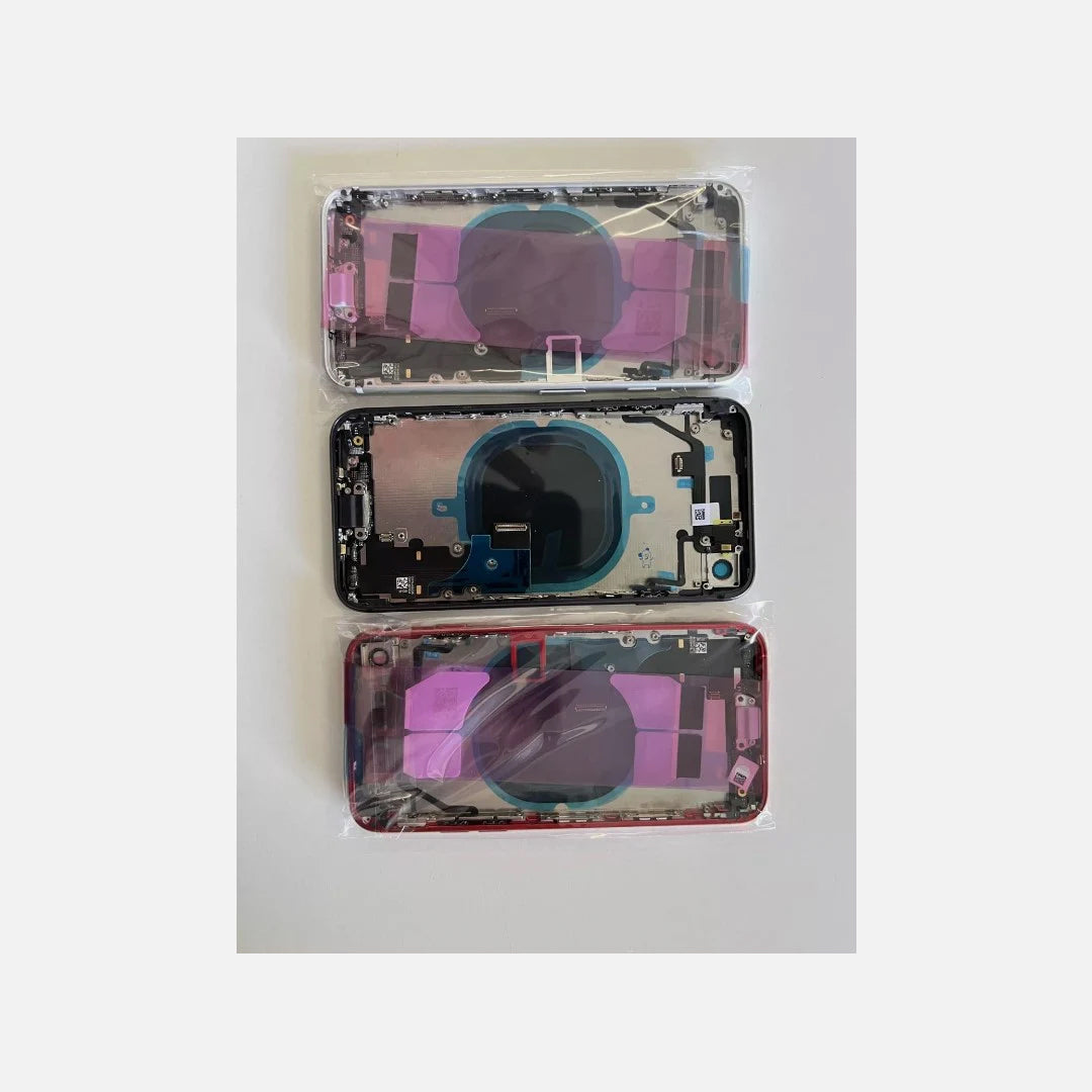 Back Glass Frame Housing for iPhone 8 Plus with small parts and logo