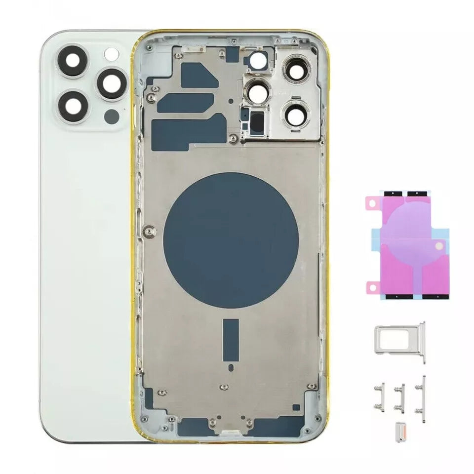 Back Glass Housing Cover Frame Replacement with NFC Flex for iPhone 14 Pro Max