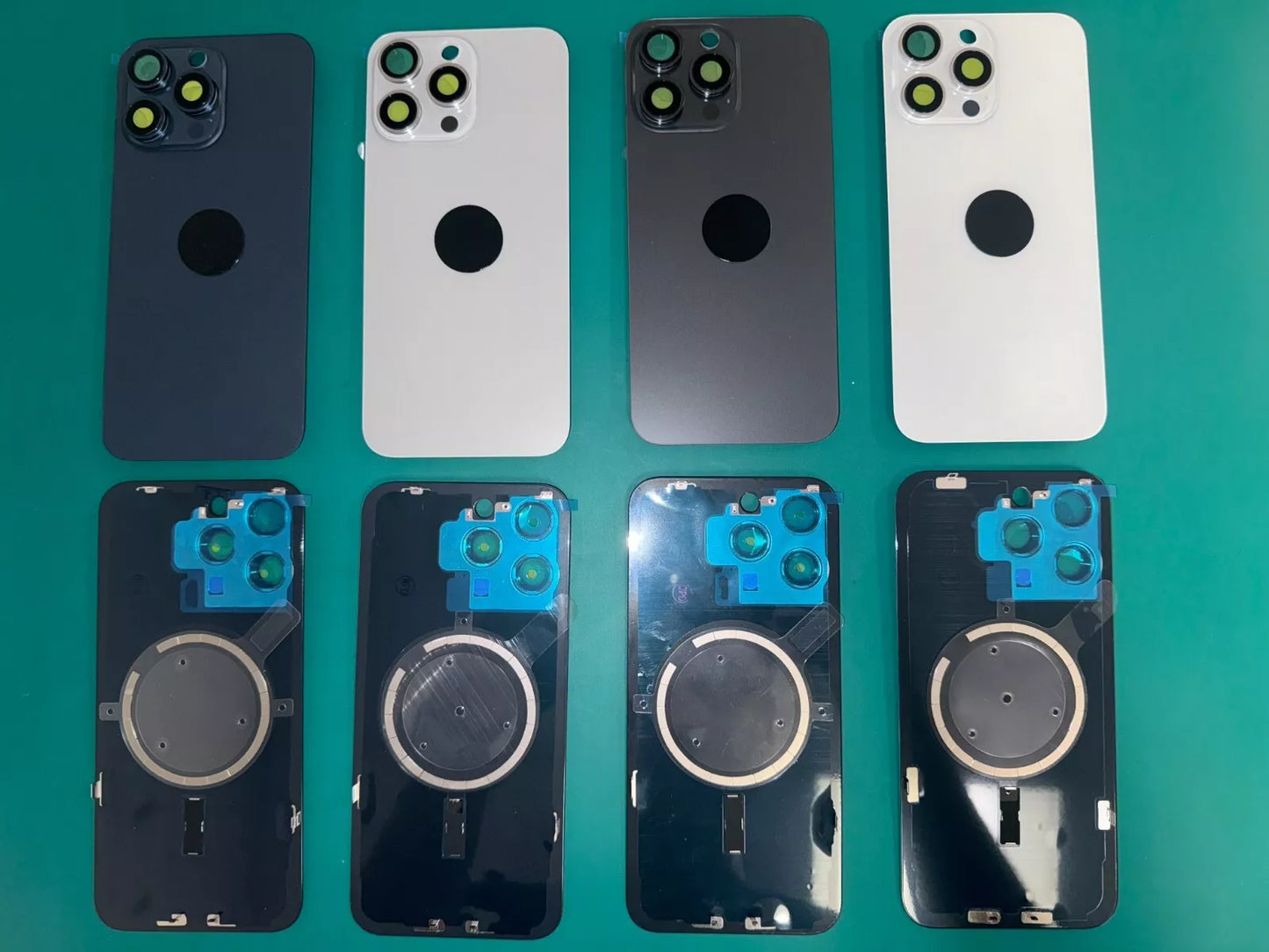 Back Glass Housing Cover Frame Replacement For iPhone 15 Pro Max