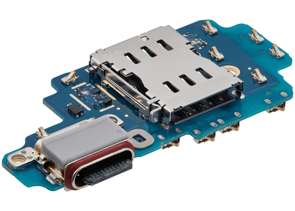 Charging Port Board W/Sim Card Reader For Samsung Galaxy S24 Ultra 5G (S9280)