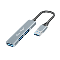 Earldom® Premium USB 3 Port USB 3.1 Hub Ultra Slim- Silver