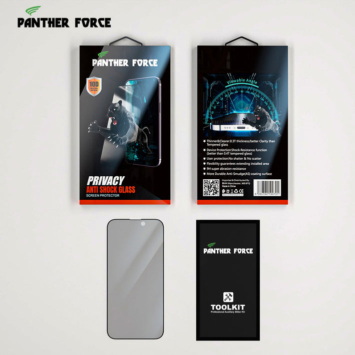 PANTHER FORCE ANTI-SHOCK SCREEN PROTECTOR WITH PRIVACY FOR iPHONE 16