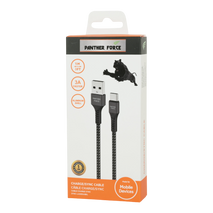 Panther Force 3A 1M Cable for Type-C - PF13 - Extended Length for Convenient Charging & Syncing of Your Phone