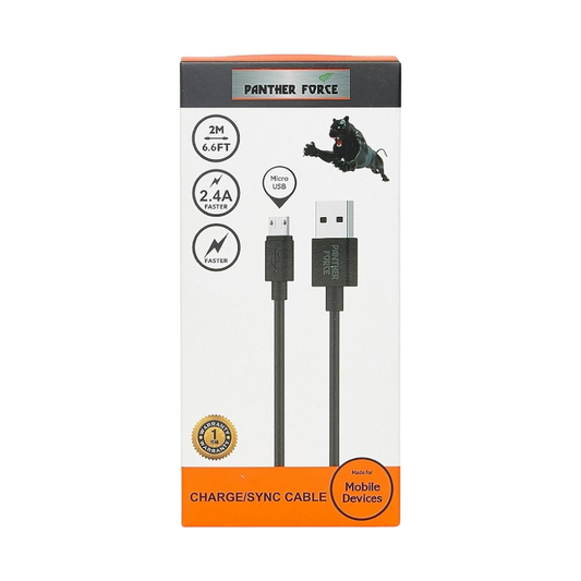 Panther Force 2M Cable for Micro USB - PF18 - Seamless Charging & Data Transfer for All Your Devices