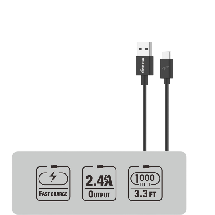 Panther Force Fast Charge/Sync - Seamless Connectivity, Uninterrupted Power - PF19-S