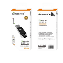 Panther Force Micro SD USB 2.0 Card Reader - PF126- High-Speed Data Transfer & Universal Compatibility