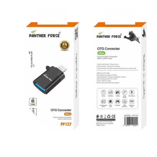 Panther Force Mini OTG Connector - PF127 - Seamless USB Connectivity & Fast Data Transfer