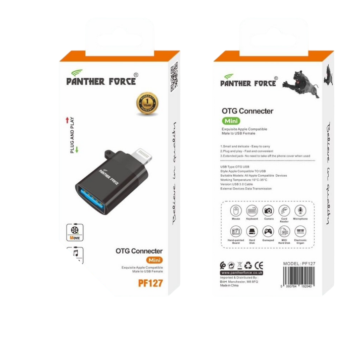 Panther Force Mini OTG Connector - PF127 - Seamless USB Connectivity & Fast Data Transfer