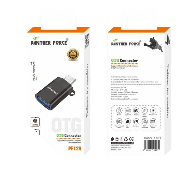 Panther Force OTG Connector - PF129 - Universal Connectivity for USB Devices