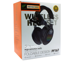 Panther Force Wireless Big-Head Headphone - PF167 | Bluetooth 5.3 | 50-Hour Battery | Adjustable Fit | Powerful Audio