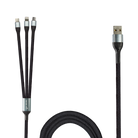 Panther Force 3-in-1 Cable - PF168 - Seamless Connectivity & Uninterrupted Power for All Devices