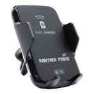 Panther Force Wireless Car Holder -PF176 | Auto-Clamp Phone Mount | 15W Qi Charging | Adjustable Fit | Dashboard & Vent Mount