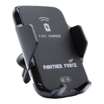 Panther Force Wireless Car Holder -PF176 | Auto-Clamp Phone Mount | 15W Qi Charging | Adjustable Fit | Dashboard & Vent Mount