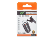 Panther Force Mini-Cannon Type-C + USB-A 20W Car Charger - PF180 - Dual Charging Ports, Fast Charging, Compact Design, Universal Compatibility