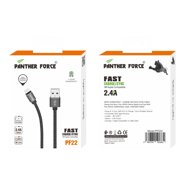 Panther Force C-C Cable Standard - PF192 - Fast Charging & Data Transfer for Micro USB Devices