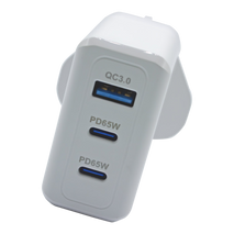 Panther Force 65W Plug with 2* C Port / 1* USB-A Port - Fast Charging for Multiple Devices - PF193