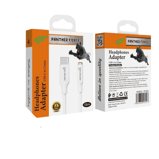 Panther Force - PF203 - Type-C Jack 120mm - Seamless Connectivity, Uninterrupted Power
