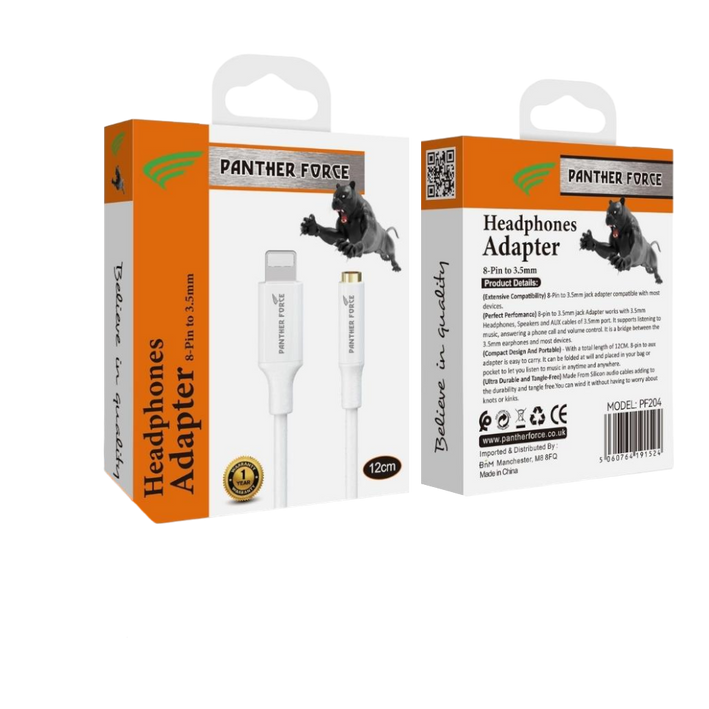 Panther Force Apple Jack 120mm - PF204 - Extended Length for Convenient Charging and Syncing