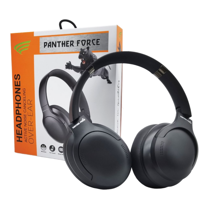 PANTHER FORCE ANC Headphones - PF217 | Active Noise Cancelling, Wireless Bluetooth Over-Ear Headphones | High Sound Quality, Comfortable & Perfect for Travel | Premium Audio Experience