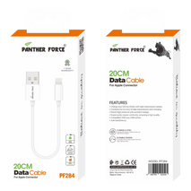 PF284- Panther Force 20cm Data Cable Apple Connector - Fast Charging and Data Transfer