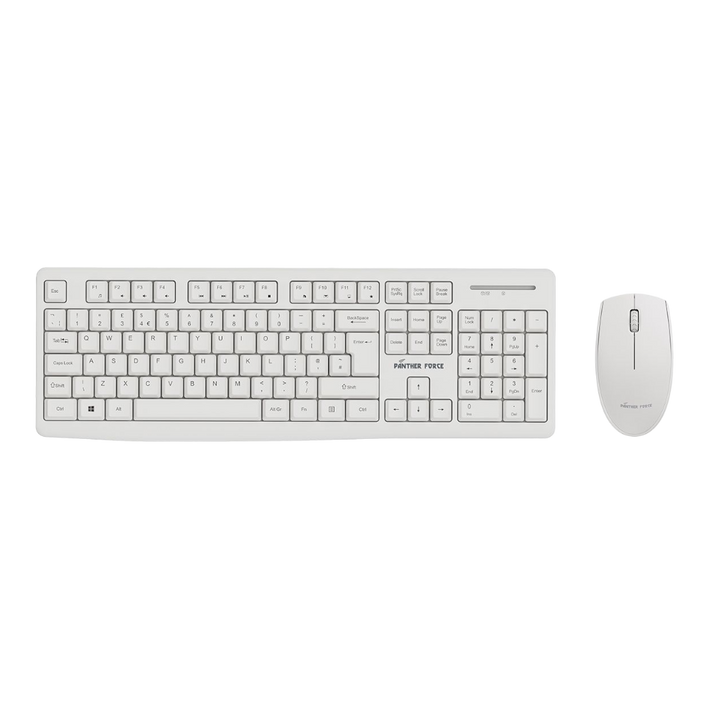 Panther Force Wireless Keyboard & Mouse Combo - PF292 | Ergonomic Design | Adjustable DPI | Long Battery Life | Plug-and-Play