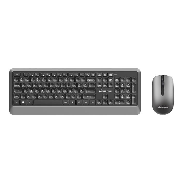 Panther Force Wireless Keyboard & Mouse Combo -PF293 | Ergonomic Design | Long Battery Life | Adjustable DPI | Universal Compatibility