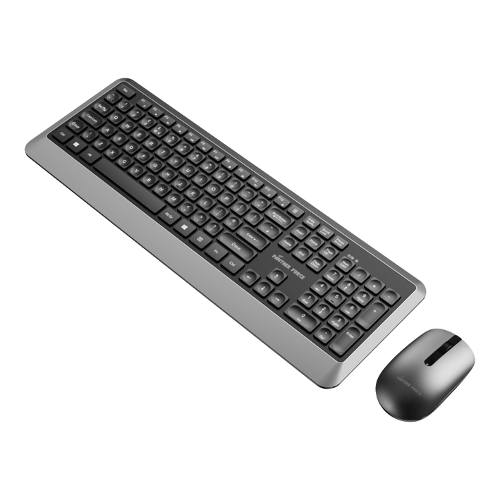 Panther Force Wireless Keyboard & Mouse Combo -PF293 | Ergonomic Design | Long Battery Life | Adjustable DPI | Universal Compatibility