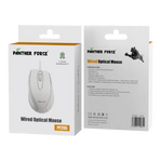 Panther Force Wired Optical Mouse - PF295 | High-Precision Tracking, Ergonomic Design, Durable Build, Plug-and-Play Simplicity