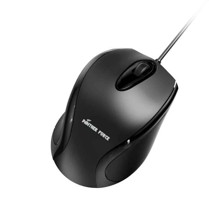 Panther Force Wired Optical Mouse - PF295 | High-Precision Tracking, Ergonomic Design, Durable Build, Plug-and-Play Simplicity