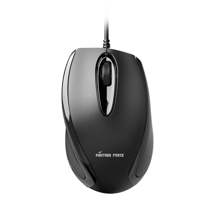 Panther Force Wired Optical Mouse - PF295 | High-Precision Tracking, Ergonomic Design, Durable Build, Plug-and-Play Simplicity