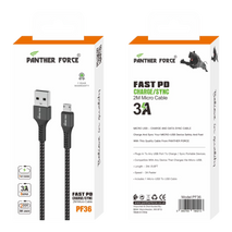 PF36- Panther Force 3A 2M Cable for Micro - Fast Charging and Data Transfer