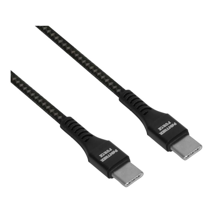 PF45- Panther Force 65W 1M Cable Type-C to Type-C - Extended Length for Convenient Charging and Syncing of Your Phone