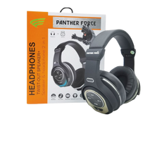 Panther Force Round 2-in-1 Headphones - Wired & Wireless, High-Quality Audio, Long Battery Life, Comfortable Design, Built-In Mic || PF219