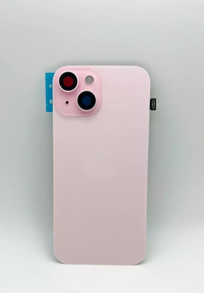 Back Glass Cover for iPhone 15 Plus with NFC-MagSafe-mic-flash