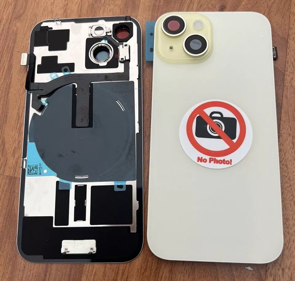 Back Glass Cover for iPhone For 15 with NFC Flex